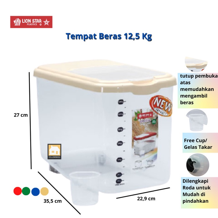 

Lion Star Kotak / Tempat Oriza Rice 12,5Kg Rb-17