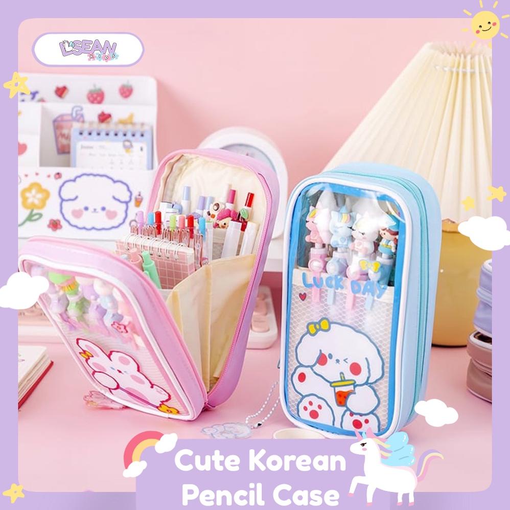 

Kekinian Tempat Pensil Motif Kartun Lucu Korea Multilayer Anti Air Stationery Case BisaCOD