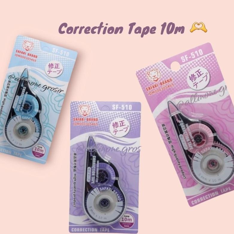 

(12pcs) 1 Lusin correction tape 10M fancy safari brand