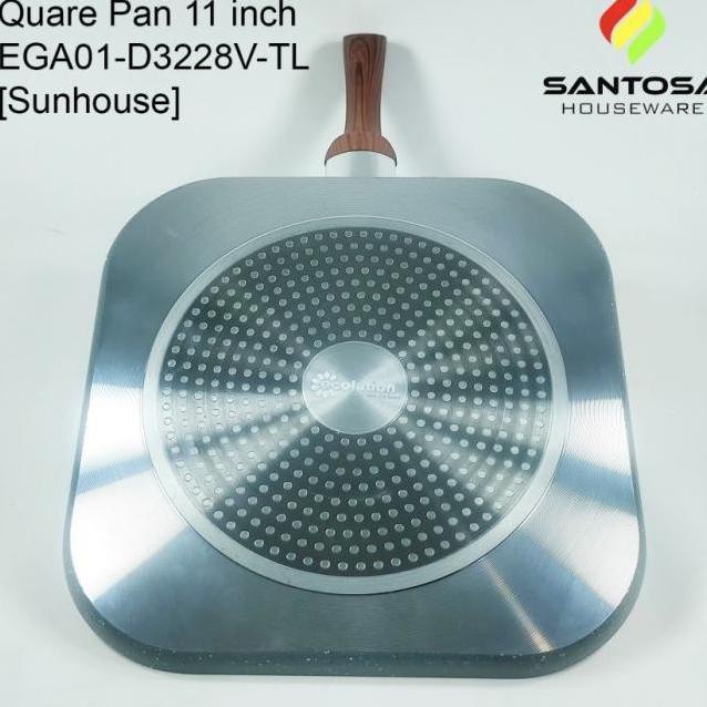 Ecolution Granit Square Grill Pan 28 Cm - Alat Panggang Kompor Induksi