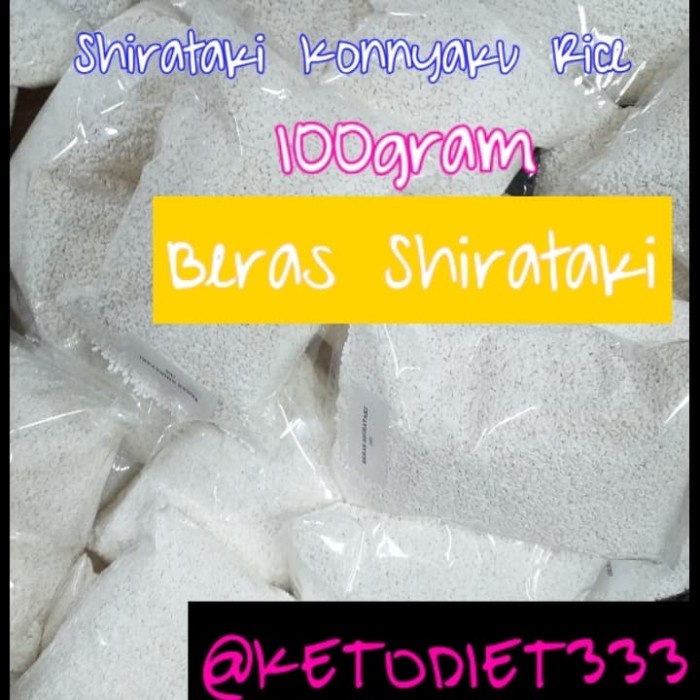 

Shirataki Ekonomis Ukuran 100Gram Low Bs Konnyaku Rice
