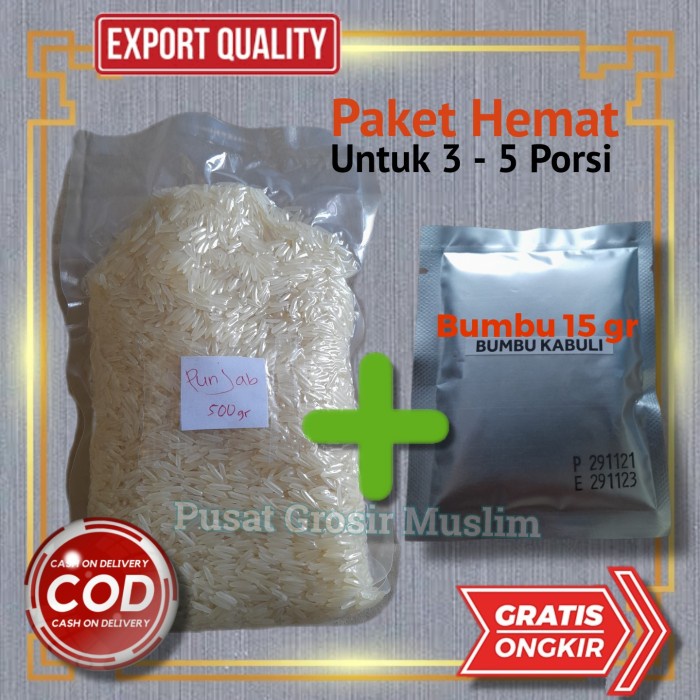 

Paket Hemat Basmati Untuk 3 - 5 Porsi 500Gr Bumbu 15Gr