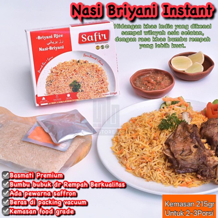 

Safir Briyani Paket Basmati Bumbu Nasi Biryani Briani Hemat