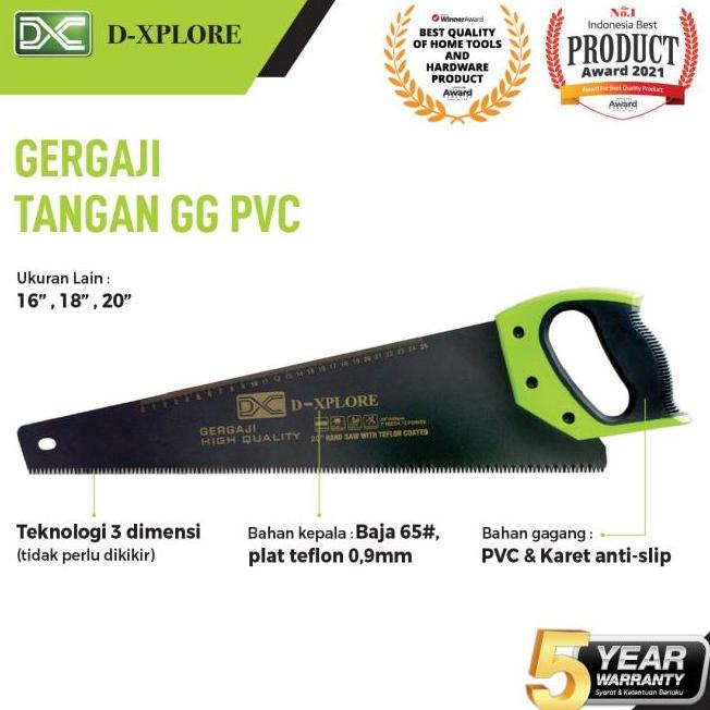 PREMIUM GERGAJI TANGAN/ GERGAJI KAYU 16 INCH D-XPLORE LIMITED VIRAL