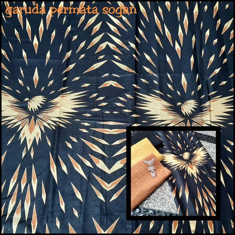 Bahan Kain Meteran Kain Batik Printing Modern Motif Garuda Permata Kain Meteran Bahan Baju Batik Pek