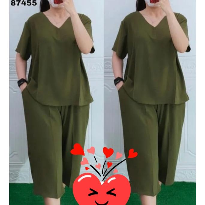 Baju Set Polos Setelan Pendek Dewasa/Setcel Wanita/Setelan Polos/Baju Setelan Wanita Terbaru Bahan T