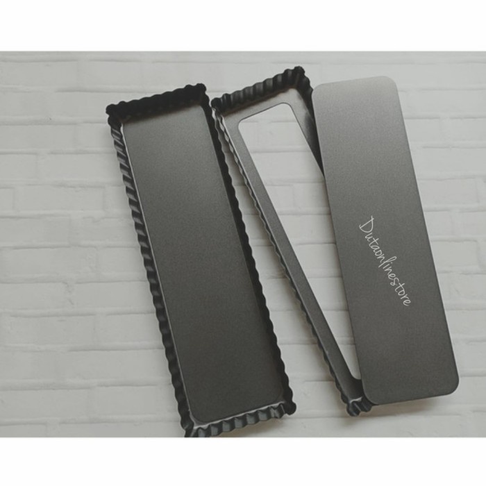 Loyang Kue Pie Pan Rectangle Bongkar Pasang Kotak Persegi Anti Lengket