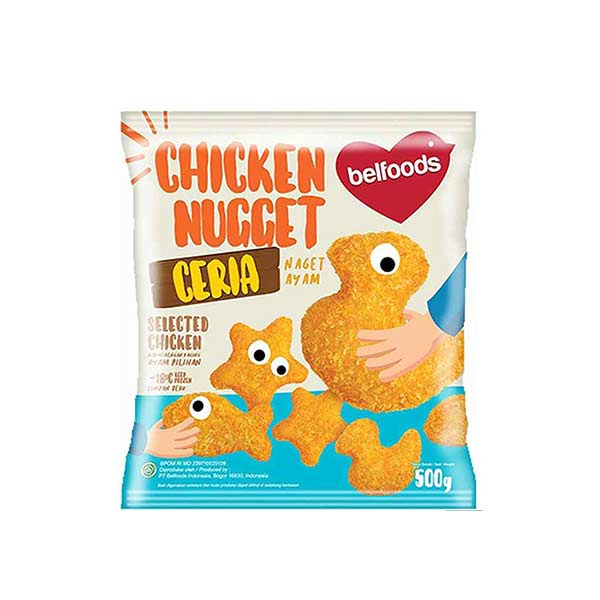 Promo Harga Belfoods Nugget Chicken Nugget Ceria 500 gr - Shopee