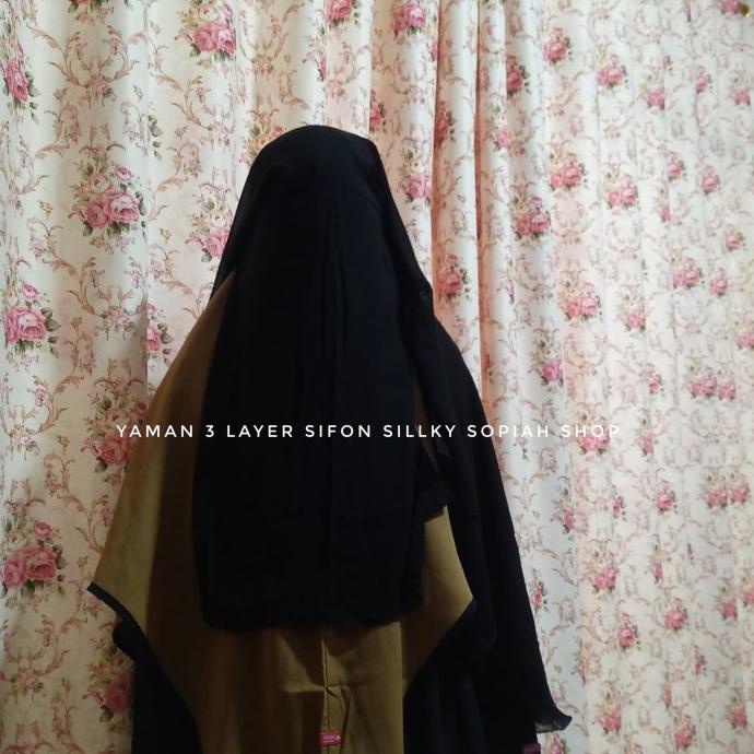 Cadar Yaman 3 Layer Sifon Sillky /Burdah Berkualitas