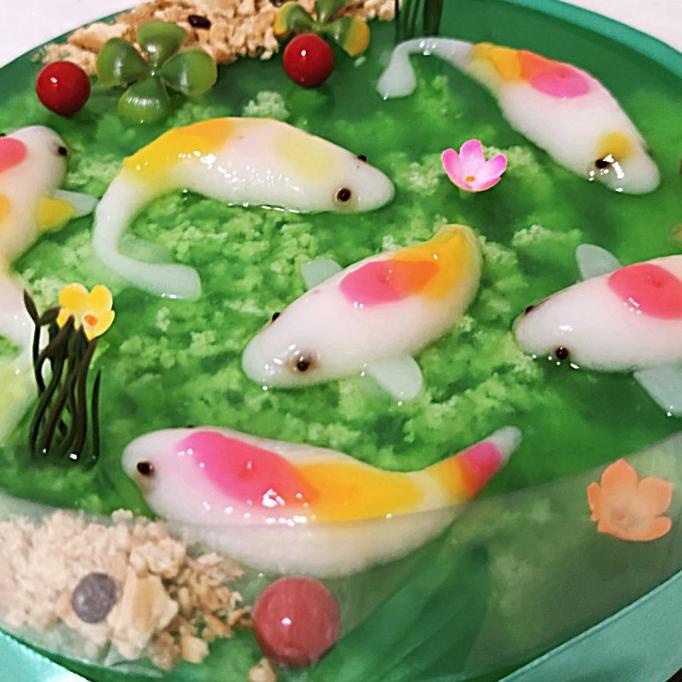 

NEW PRODUK HAMPERS PUDING LUMUT IKAN KOI/KADO ULTAH BIRTHDAY/NATAL/IMLEK/LEBARAN !!!!!