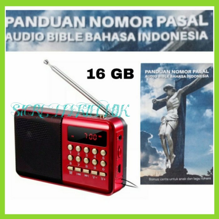 

MP3 ALKITAB AUDIO PLAYER BIBLE SPEAKER KRISTEN KATOLIK LAGU ROHANI