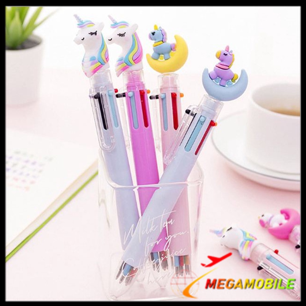 

MM - Pena Mekanik 6 Warna Pena Unicorn 6 Warna Pulpen Mekanik Karakter Unicorn