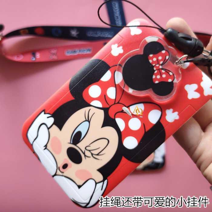 

Tempat Kartu Unik / Card Holder Tali Motif Mickey & Minnie Imut R.E.A.D.Y!!