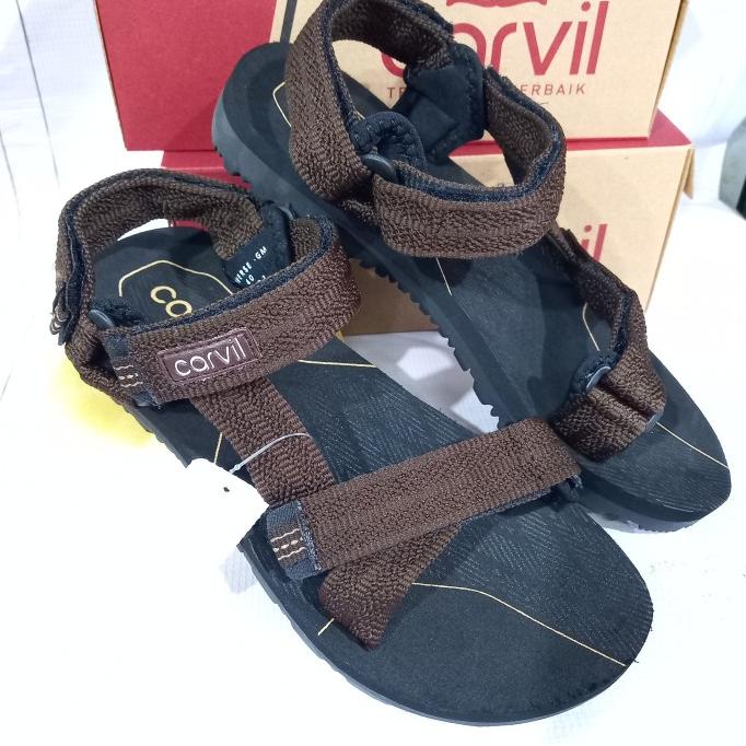 Sandal Gunung Pria Carvil Universe Original Sendal Tali Belakang