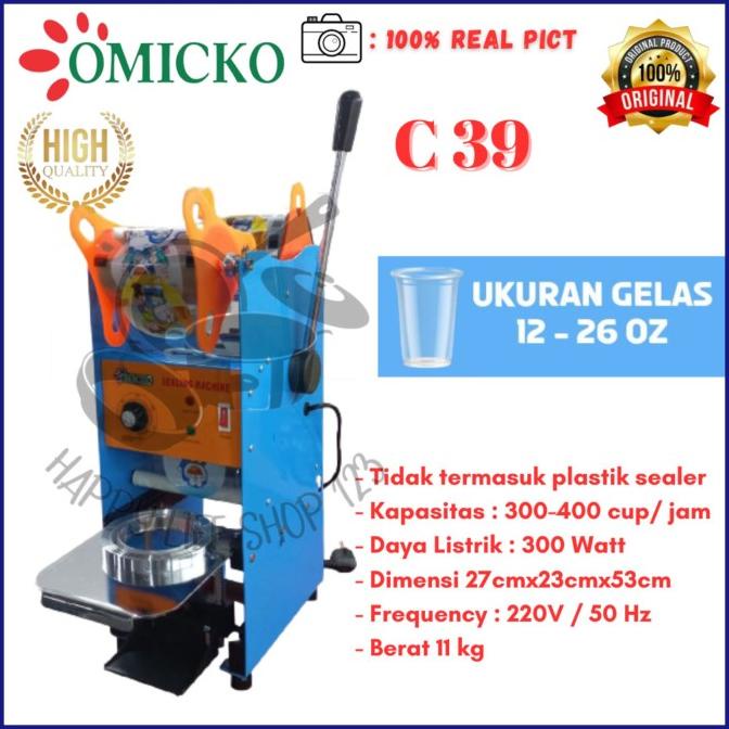 Cup Sealer Omicko C39/Mesin Cup Sealer Press Gelas Plastik