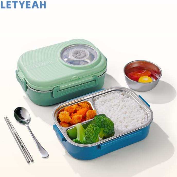 TERLARIS LetYeah Lunch box stainless 304 anti tumpah /Kotak makan +mangkuk sup