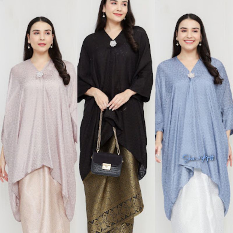 BLOUSE KAFTAN TUNIK VISCOSE ARUNA SET ROK LILIT SONGKET TERBARU TERMURAH