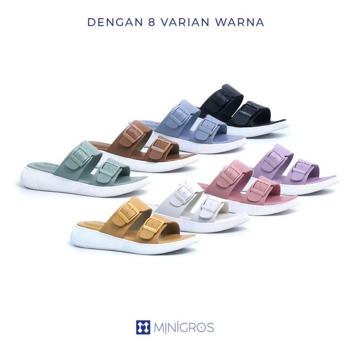 Sandal Casual Wanita Sara Sara Jean Sendal Wedges Cewek Strap Empuk