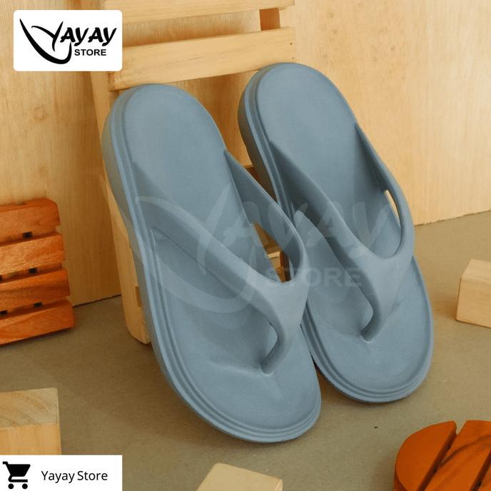 Sendal Jepit Pria Full Karet/Sandal Jepit Pria Polos Empuk Anti Slip