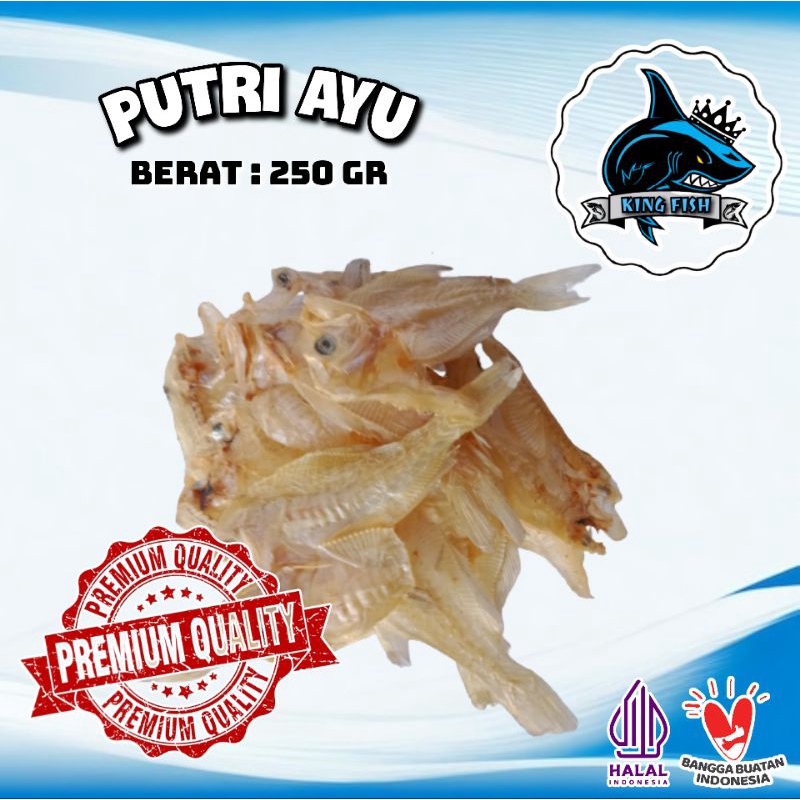 

250GR IKAN KERING TAWAR PUTRI AYU MURAH BERKUALITAS