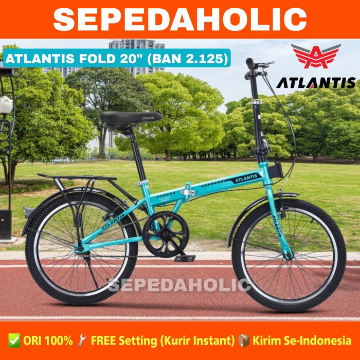 Promo Sepeda Lipat Atlantis Fold 16 & 20 Inch Boncengan Anak Dewasa