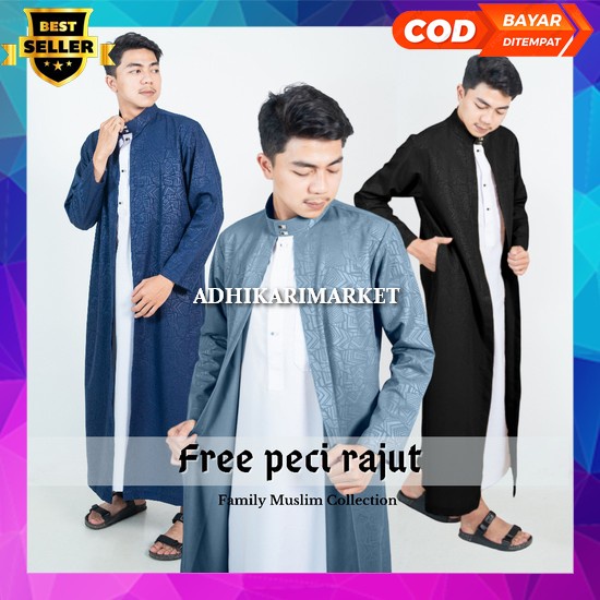 Jubah Cowok Terbaru 2024 Cowok Baju Gamis Cowok Baju Muslim Laki2 Import Modern Juba Gamis Pria Paka