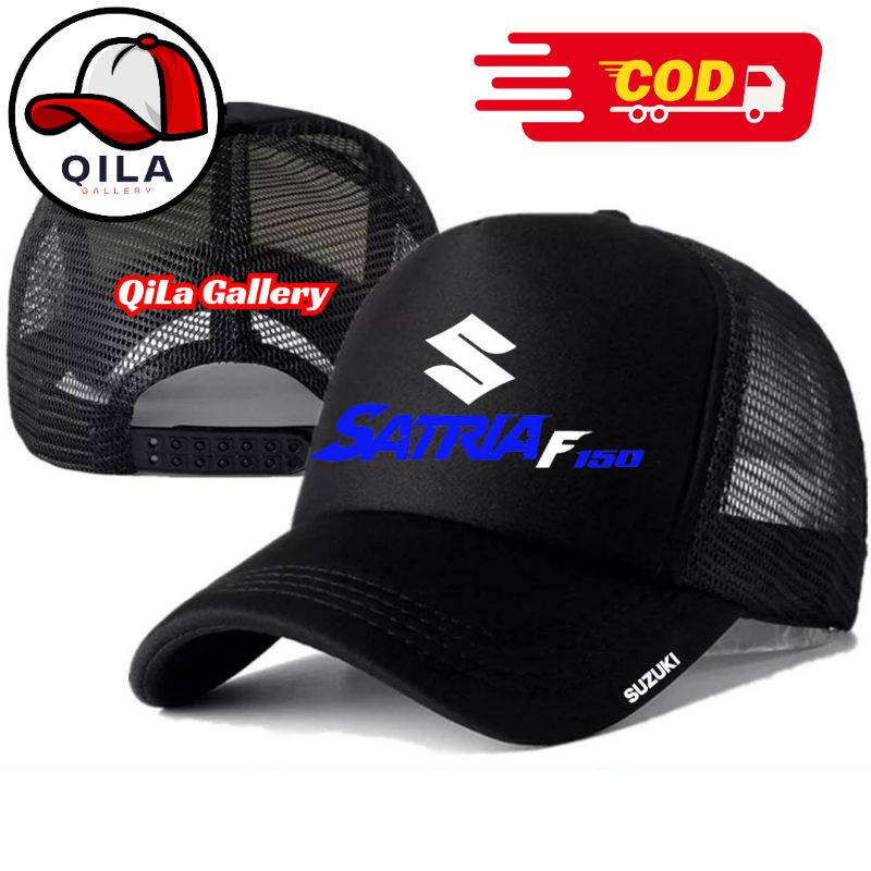 QiLa Gallery Topi Trucker SATRIA F - Topi Distro SATRIA FU Logo - Topi SATRIA F Premium - Topi Pria 