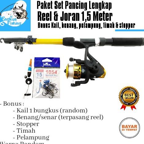 Pancing Pancingan Ikan Set 5 Bearing
