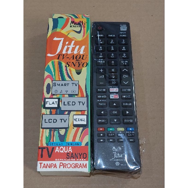 Remote Smart TV Sanyo - Aqua Merk Jitu