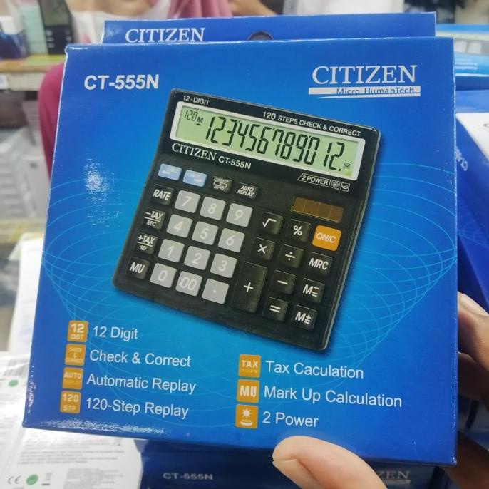 

Big Sale - Kalkulator Citizen CT 555 N / ct555n Calculator Digital 12 Digit .,