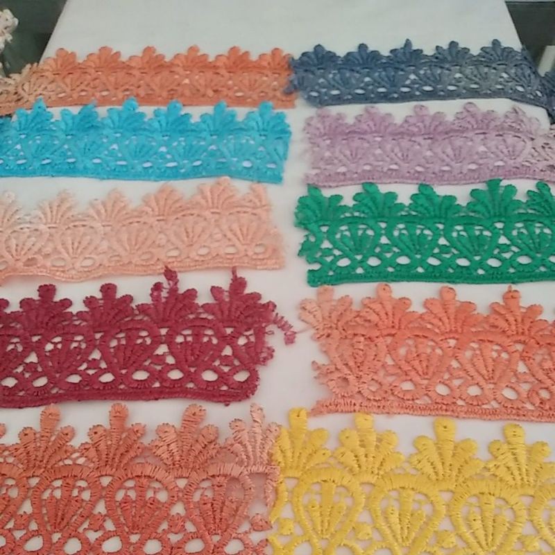 renda gyper lebar 5cm/ renda per 50cm/renda giper