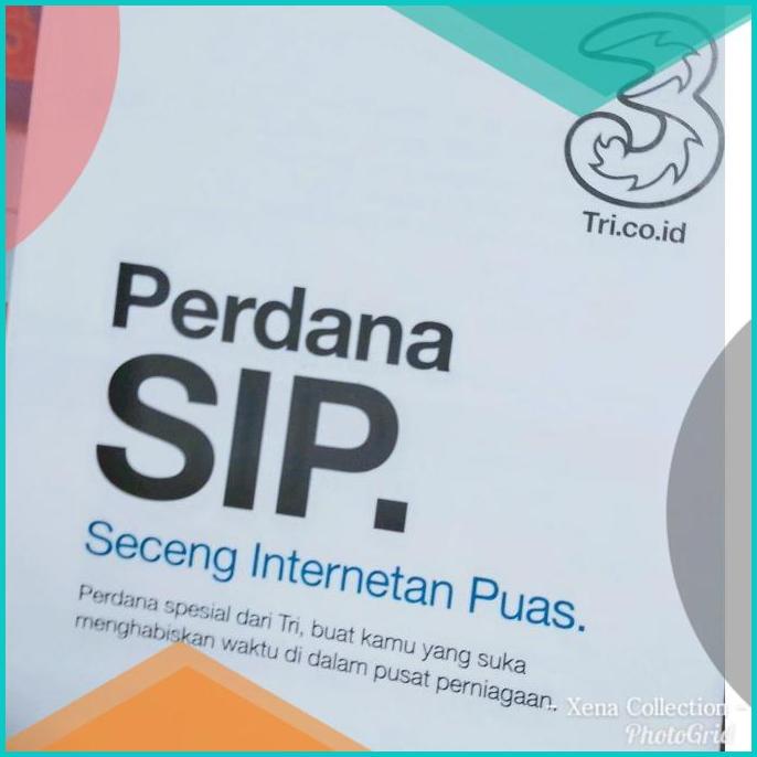 Kartu Perdana Tri SIP 25GB 25rb / Perdana 3 SIP Three AON / Kartu Mall