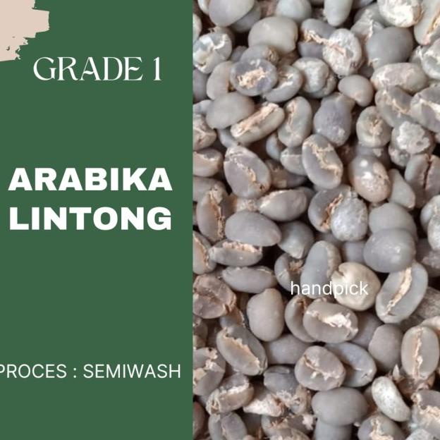 

Hitss!! green bean / biji kopi arabika lintong proses wethull semiwash 1kg