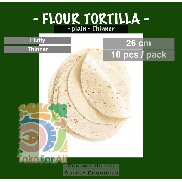 

Terbaru Kebab - White Flour Tortilla 26 Cm - Lebih Tipis / Thinner Promo Terlaris