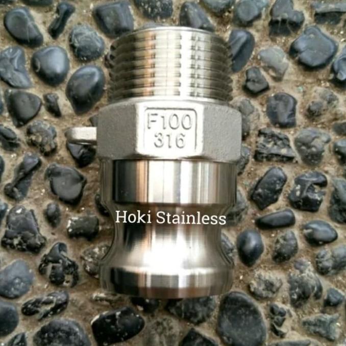 Camlock Fitting / Camlock Coupling Ss 316 Type F Ukuran 4" Inch