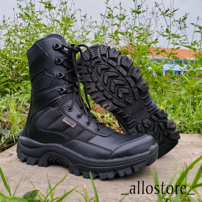 Sepatu Pdl Sefty Hitam Tni Polri Satpam 8 Inc Original Caango Militery