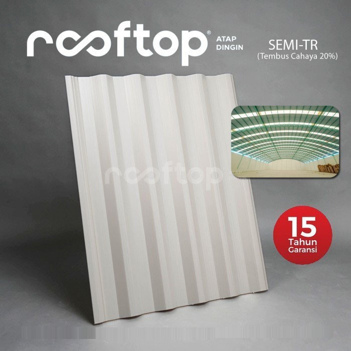 Atap uPVC Rooftop I Series I-Series Rumah Gedung Ruko Alderon Rooftuff Halodeck Solartuff  Semi Tran