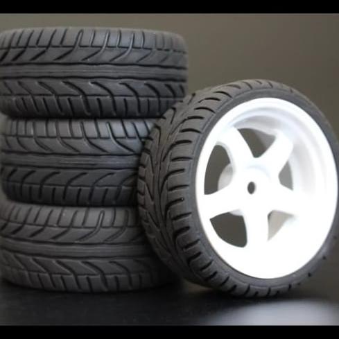 1pcs velg + ban onroad touring RC 1/10 TM HSP kyoso wltoys mst zd lrp