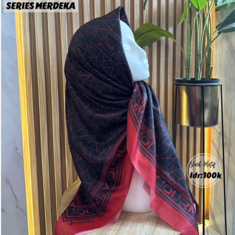 Jilbab Journey Ori Premium Kemerdekaan Segiempat