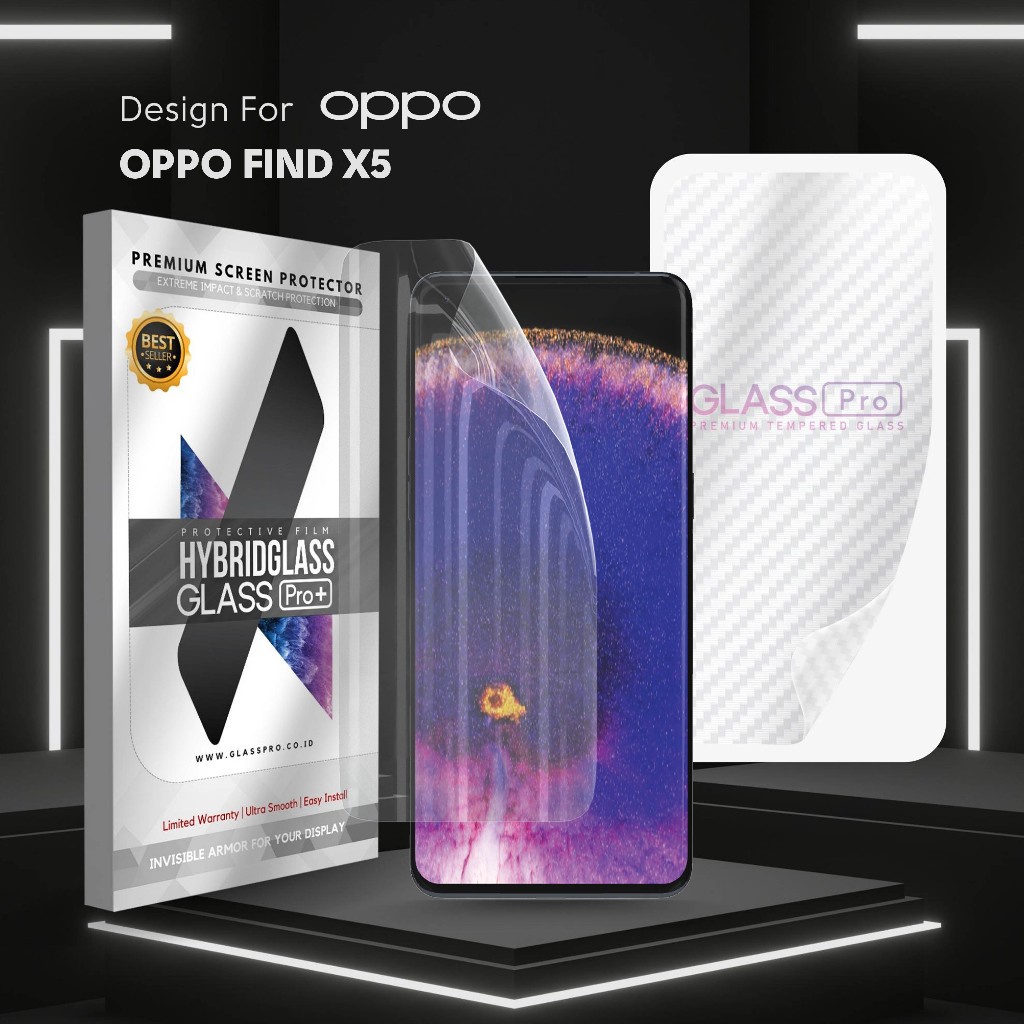 Hybrid Glass Premium Anti Gores Hydrogel Oppo Find X5 Full Cover Screen Protector Glass Pro Not Temp