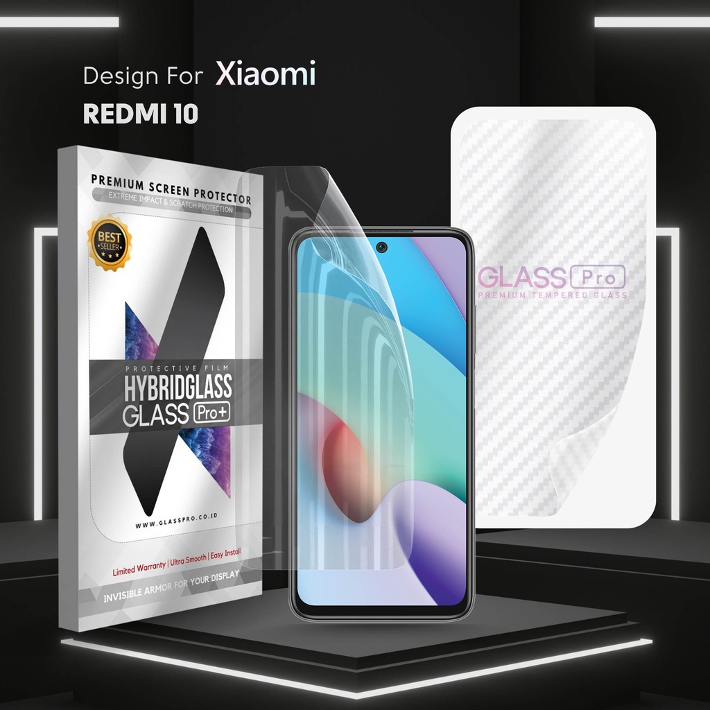Hybrid Glass Premium Anti Gores Hydrogel Xiaomi Redmi 10 Full Cover Screen Protector Glass Pro Not T