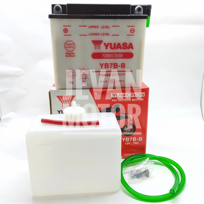 Yuasa Battery Yb7B-B / Accu Yuasa Yb7B-B / Aki Basah Motor Tiger Terlariss 