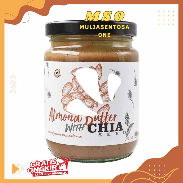 

ALMOND BUTTER WITH CHIA SEEDS 250 GR PRODUK BAHAN BERKUALITAS TINGGI !!