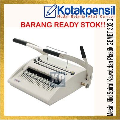 

Mesin Jilid Spiral Kawat dan Plastik GEMET 302 D Mesin Binding 302D