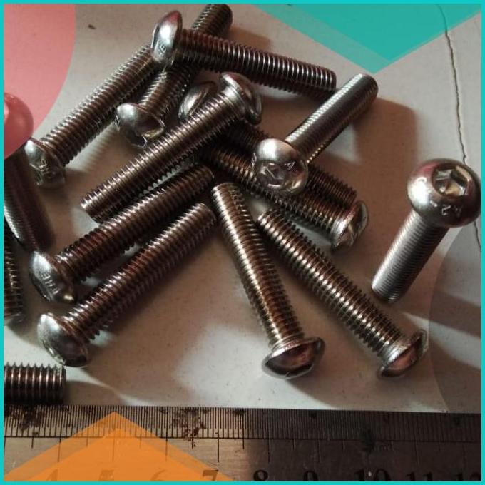Baut L Stainles Button M10 x 40 Atau Baut 14 Panjang 4cm 16novz3 suku