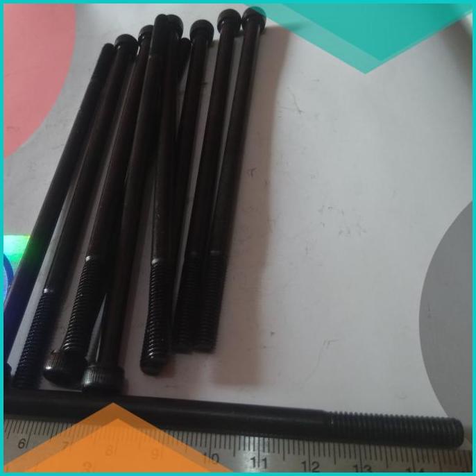 Baut L Baja Hitam m6 x 150mm atau Baut 10 Panjang 150cm Baja Hitam 16n