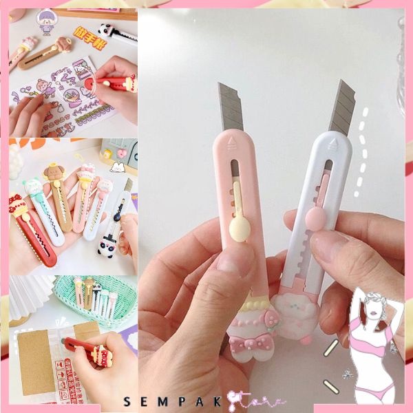 

SS Cutter Mini Portable Karakter Kartun Pisau Pemotong Kertas Model Tapak Hewan Cutter Unboxing Travel Kit Paper Lucu Hand Cutter Paw Mini Serbaguna