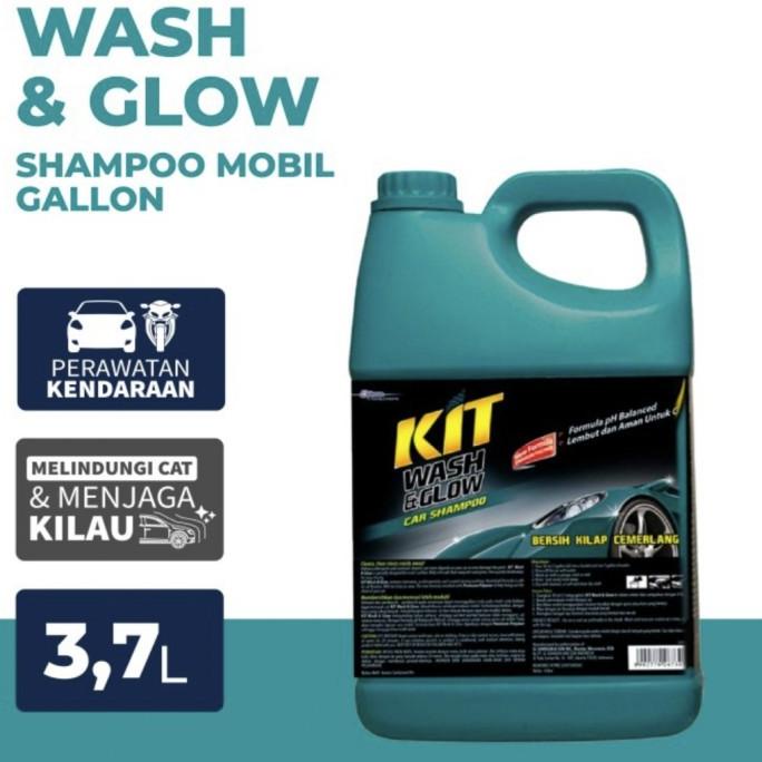 KIT Wash & Glow/Kit Wash and Glow Car Shampo/Sampo Mobil 3.7L/3700ml