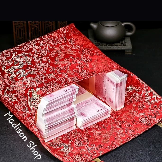 

New! Dompet Kain Imlek Angpao Jumbo Murah Ampao Kado Soevenir Amplop Kain Limited