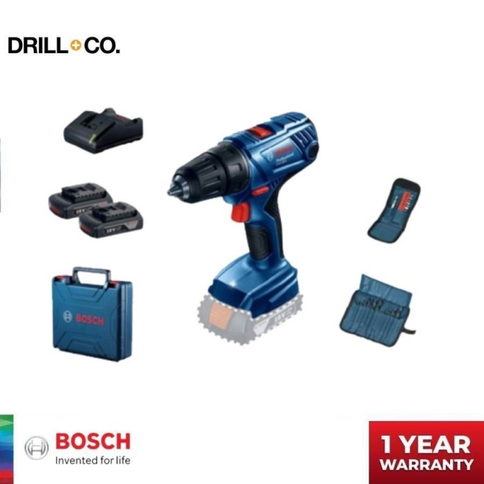 Bosch GSR 180 LI Cordless Drill 18V / Bor Baterai 18 Volt + Acc